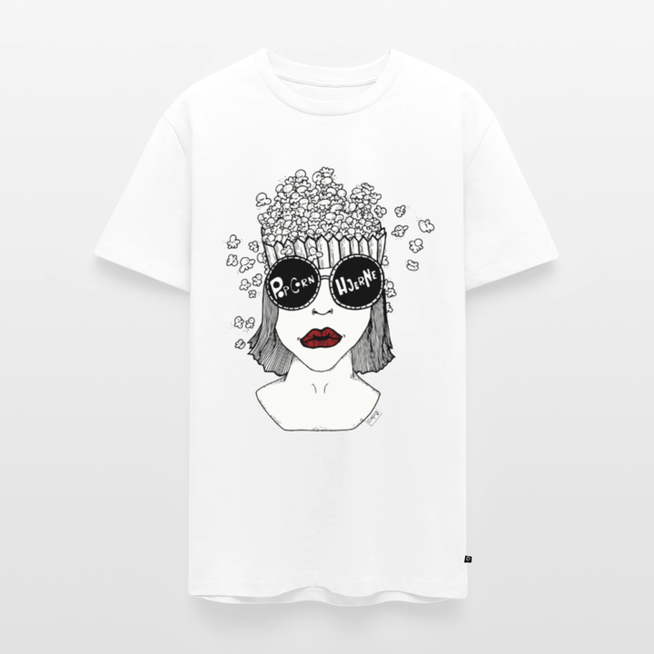 ADHD Popcorn Hjerne Herre T-shirt - Herre premium T-shirt - hvid - Dajlig