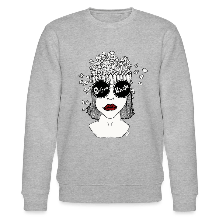 ADHD Popcorn Hjerne - Unisex Sweatshirt - Stanley/Stella økologisk unisex - sweatshirt CHANGER - grå meleret - Dajlig