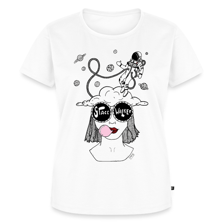ADHD Space Walker Dame T-shirt - Dame premium T-shirt - hvid - Dajlig