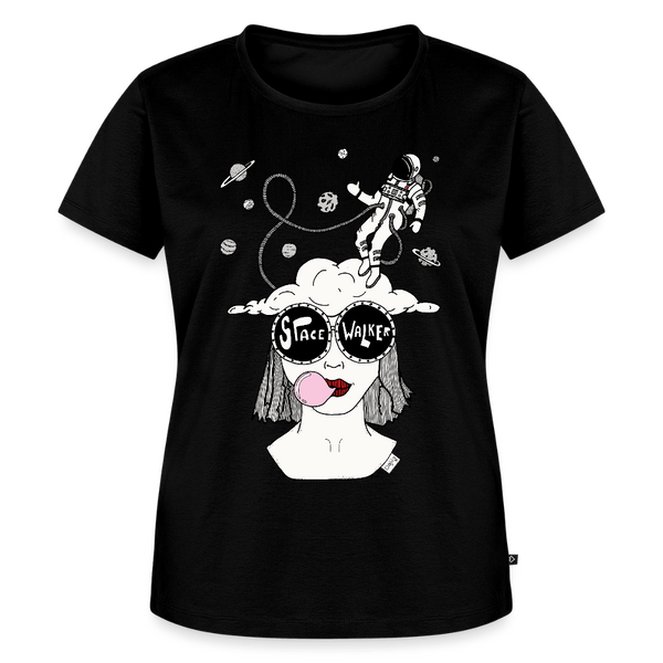 ADHD Space Walker Dame T-shirt - Dame premium T-shirt - sort - Dajlig