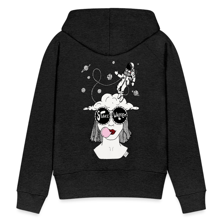 ADHD Space Walker - Eksklusiv Dame hættetrøje - Dame Premium hættetrøje - charcoal - Dajlig
