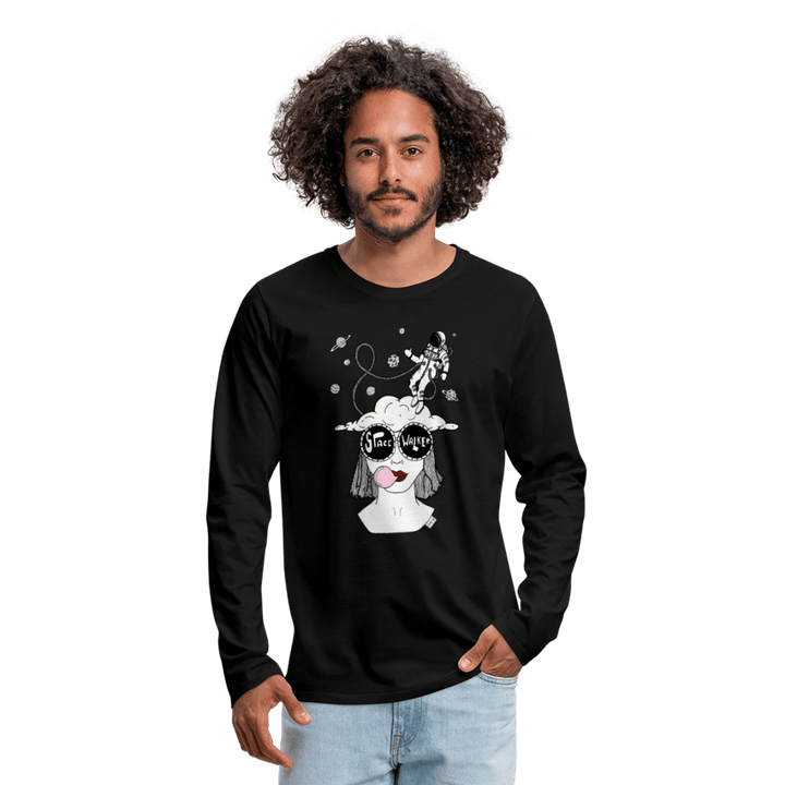 ADHD Space Walker - Herre langærmet trøje - Premium langærmet Herre - T-shirt - sort - Dajlig