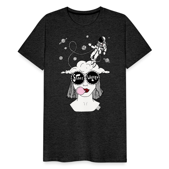 ADHD Space Walker Herre T-shirt - Herre premium T-shirt - charcoal - Dajlig.dk