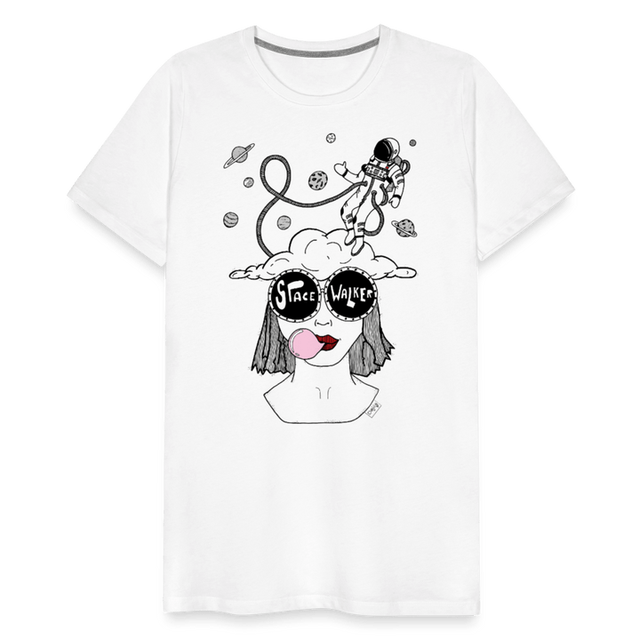 ADHD Space Walker Herre T-shirt - Herre premium T-shirt - hvid - Dajlig.dk