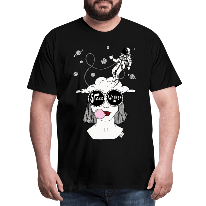 ADHD Space Walker Herre T-shirt - Herre premium T-shirt - sort - Dajlig.dk