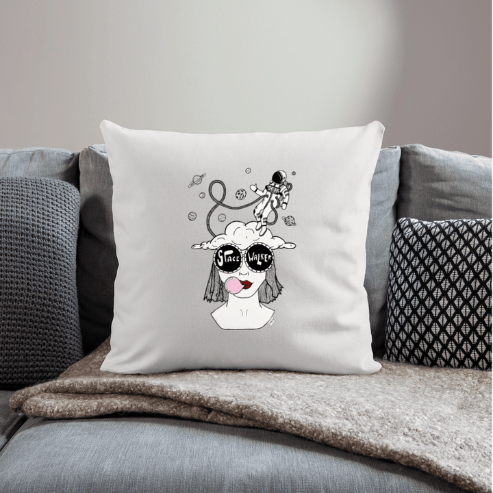 ADHD Space Walker - Sofa Pude Betræk - Pudebetræk 45 x 45 cm - naturhvid - Dajlig