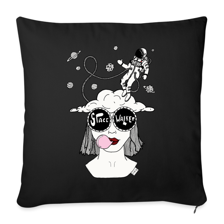 ADHD Space Walker - Sofa Pude Betræk - Pudebetræk 45 x 45 cm - sort - Dajlig