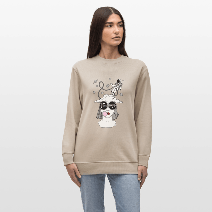 ADHD Space Walker - Unisex Sweatshirt - Stanley/Stella økologisk unisex - sweatshirt CHANGER - beige - Dajlig