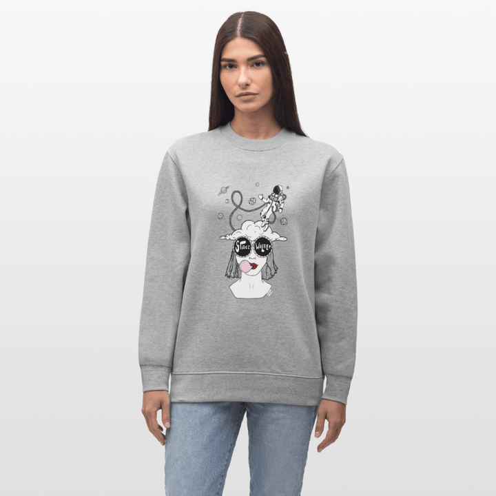 ADHD Space Walker - Unisex Sweatshirt - Stanley/Stella økologisk unisex - sweatshirt CHANGER - grå meleret - Dajlig