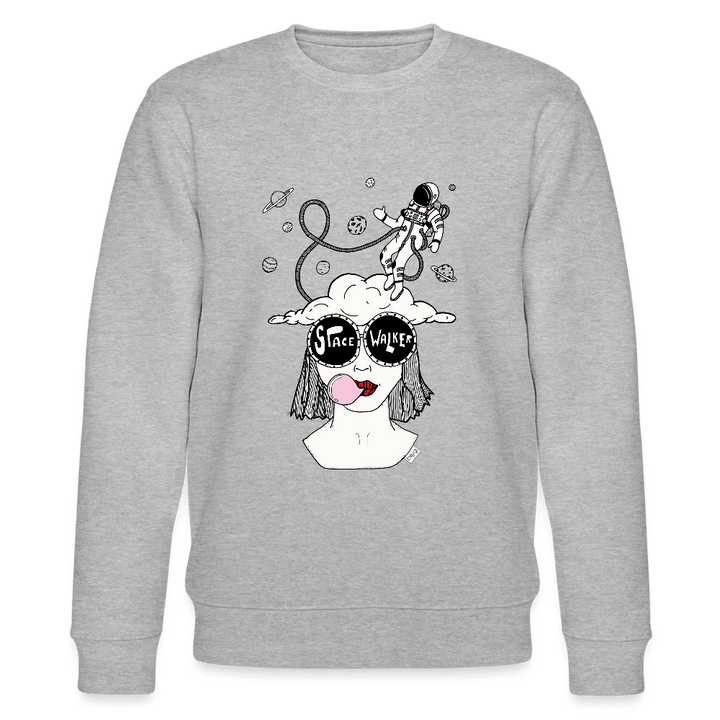 ADHD Space Walker - Unisex Sweatshirt - Stanley/Stella økologisk unisex - sweatshirt CHANGER - grå meleret - Dajlig