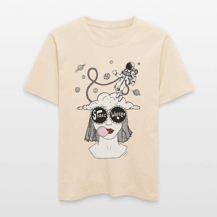 ADHD Space Walker Unisex T-shirt - Stanley/Stella Relaxed Fit økologisk unisex - T-shirt Sparker - råhvid - Dajlig