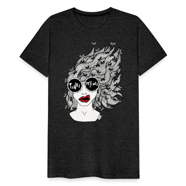 ADHD Tankemylder Herre T-shirt - Herre premium T-shirt - charcoal - Dajlig