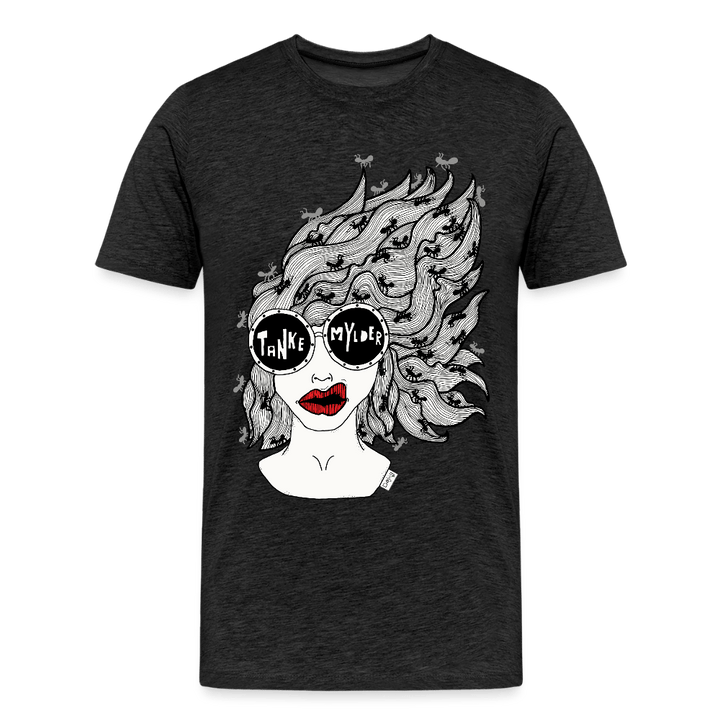 ADHD Tankemylder Herre T-shirt - Herre premium T-shirt - charcoal - Dajlig