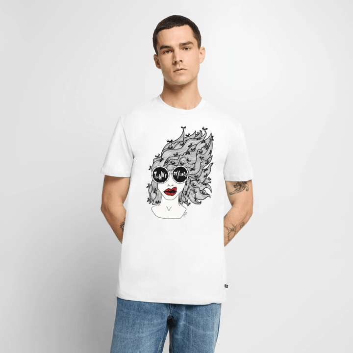 ADHD Tankemylder Herre T-shirt - Herre premium T-shirt - hvid - Dajlig