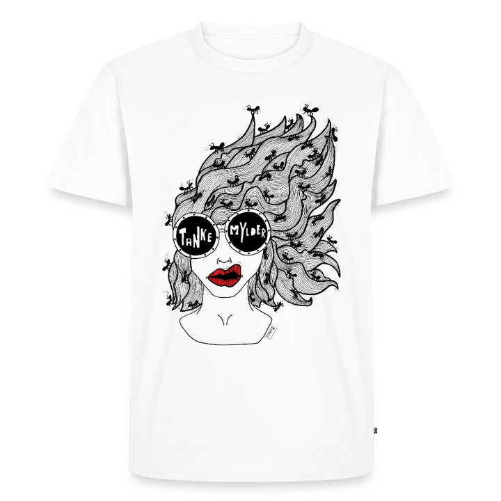 ADHD Tankemylder Herre T-shirt - Herre premium T-shirt - hvid - Dajlig