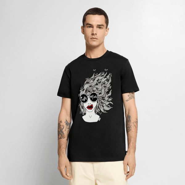 ADHD Tankemylder Herre T-shirt - Herre premium T-shirt - sort - Dajlig
