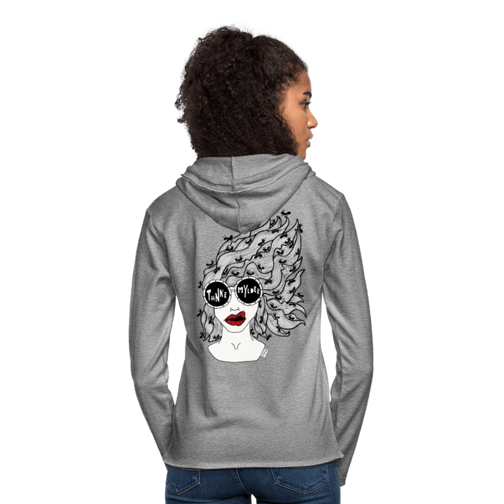 ADHD Tankemylder - Let Unisex hættetrøje - Let sweatshirt med hætte, unisex - grå meleret - Dajlig