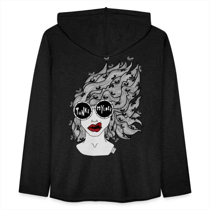 ADHD Tankemylder - Let Unisex hættetrøje - Let sweatshirt med hætte, unisex - sort - Dajlig
