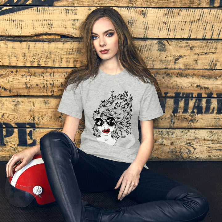 ADHD Tankemylder, Unisex t-shirt fra Bella+Canvas - t-shirt - Athletic Heather - Dajlig.dk