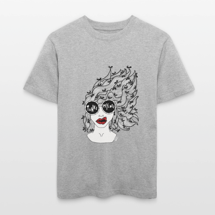 ADHD Tankemylder Unisex T-shirt - Stanley/Stella Relaxed Fit økologisk unisex - T-shirt Sparker - grå meleret - Dajlig