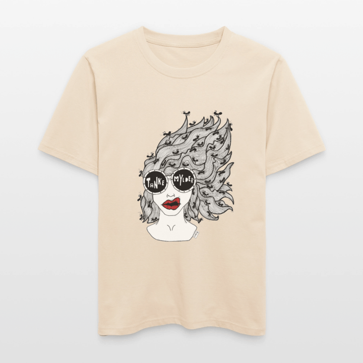 ADHD Tankemylder Unisex T-shirt - Stanley/Stella Relaxed Fit økologisk unisex - T-shirt Sparker - hvid grå - Dajlig