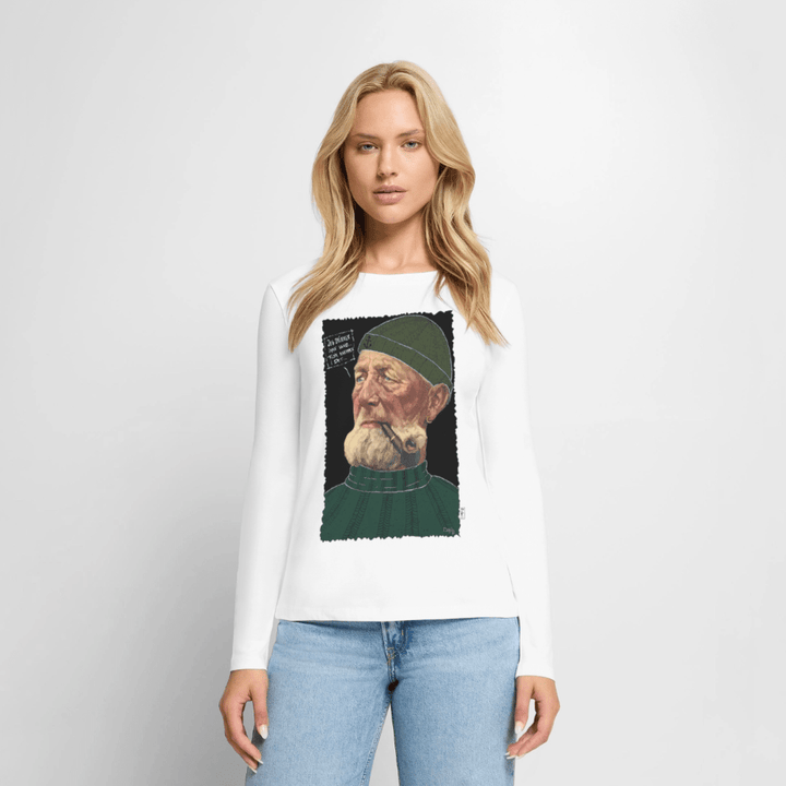 Anker Bådsmand - Dame Langærmet Trøje - Dame premium T-shirt med lange ærmer - hvid - Dajlig