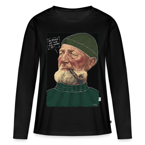 Anker Bådsmand - Dame Langærmet Trøje - Dame premium T-shirt med lange ærmer - sort - Dajlig