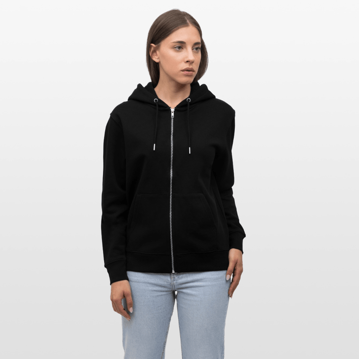 Anker Bådsmand - Kraftig Unisex Hættetrøje m. lynlås - Stanley/Stella økologisk unisex - hættejakke CULTIVATOR - sort - Dajlig