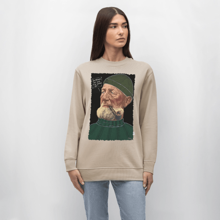 Anker Bådsmand - Kraftig Unisex Sweatshirt - Stanley/Stella økologisk unisex - sweatshirt CHANGER - beige - Dajlig