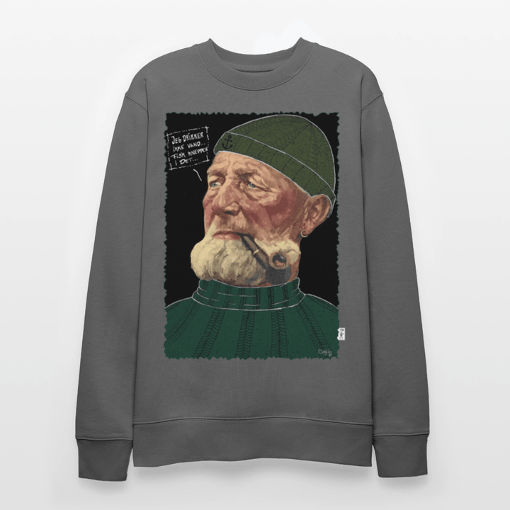 Anker Bådsmand - Kraftig Unisex Sweatshirt - Stanley/Stella økologisk unisex - sweatshirt CHANGER - charcoal - Dajlig