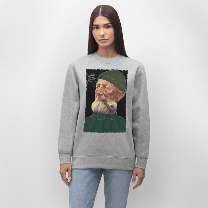 Anker Bådsmand - Kraftig Unisex Sweatshirt - Stanley/Stella økologisk unisex - sweatshirt CHANGER - grå meleret - Dajlig