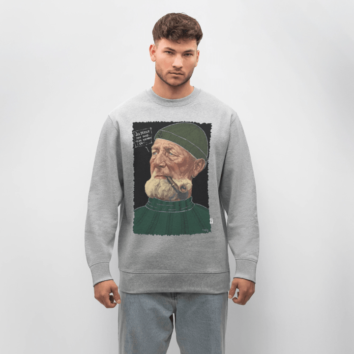 Anker Bådsmand - Kraftig Unisex Sweatshirt - Stanley/Stella økologisk unisex - sweatshirt CHANGER - grå meleret - Dajlig