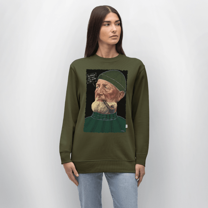 Anker Bådsmand - Kraftig Unisex Sweatshirt - Stanley/Stella økologisk unisex - sweatshirt CHANGER - khaki - Dajlig