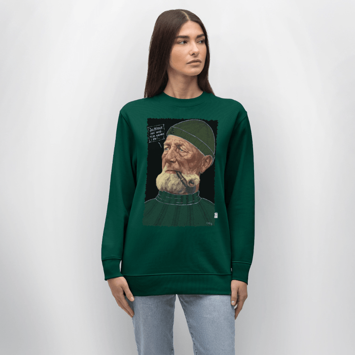 Anker Bådsmand - Kraftig Unisex Sweatshirt - Stanley/Stella økologisk unisex - sweatshirt CHANGER - skovgrøn - Dajlig