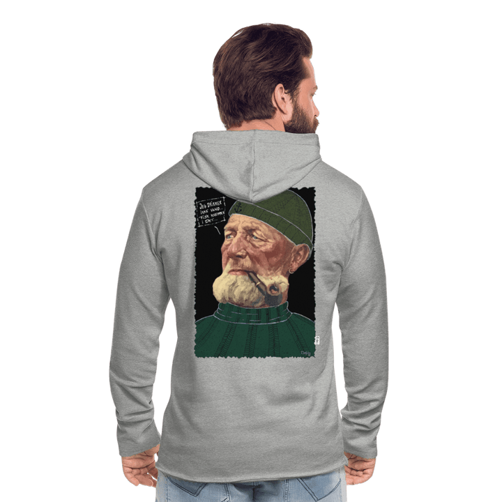 Anker Bådsmand - Let Unisex Hættetrøje - Let sweatshirt med hætte, unisex - grå meleret - Dajlig