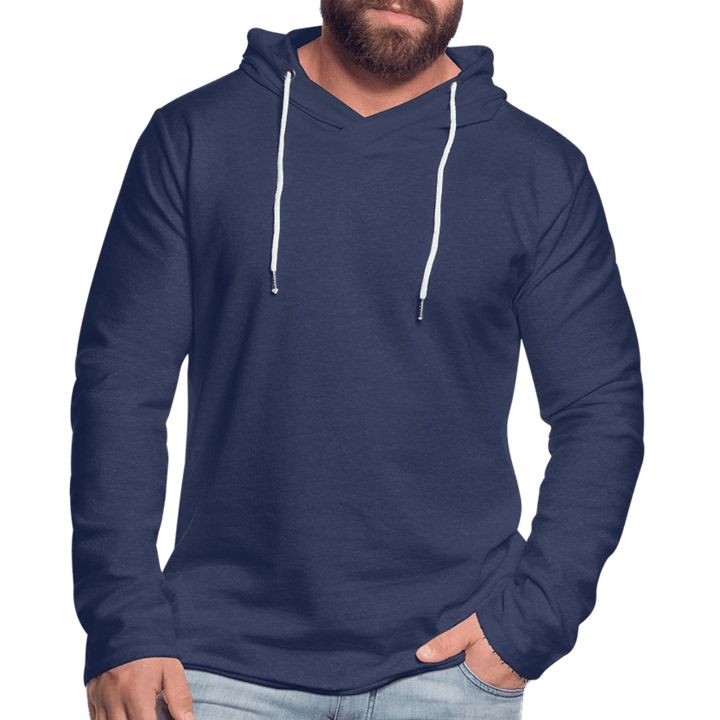 Anker Bådsmand - Let Unisex Hættetrøje - Let sweatshirt med hætte, unisex - marineblå meleret - Dajlig