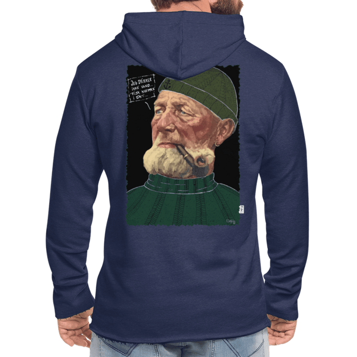 Anker Bådsmand - Let Unisex Hættetrøje - Let sweatshirt med hætte, unisex - marineblå meleret - Dajlig