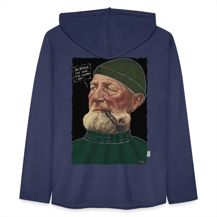 Anker Bådsmand - Let Unisex Hættetrøje - Let sweatshirt med hætte, unisex - marineblå meleret - Dajlig