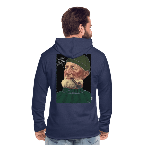 Anker Bådsmand - Let Unisex Hættetrøje - Let sweatshirt med hætte, unisex - marineblå meleret - Dajlig