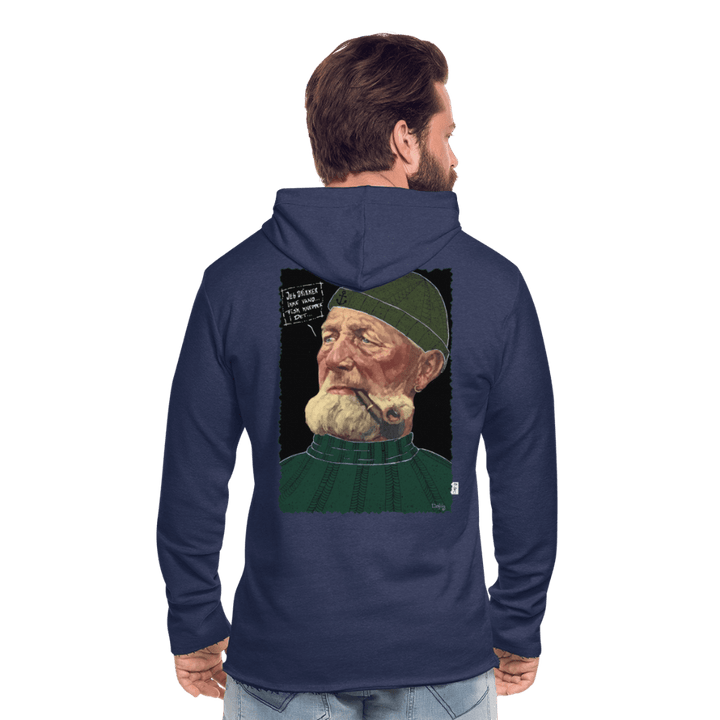 Anker Bådsmand - Let Unisex Hættetrøje - Let sweatshirt med hætte, unisex - marineblå meleret - Dajlig
