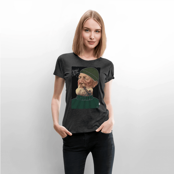 Anker Bådsmand - Premium Dame T-shirt - Dame premium T-shirt - antracit meleret - Dajlig
