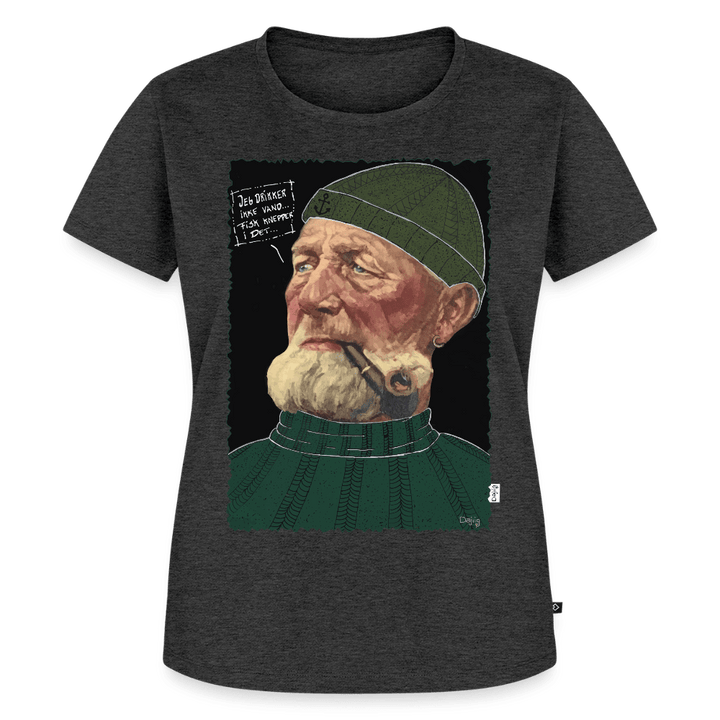 Anker Bådsmand - Premium Dame T-shirt - Dame premium T-shirt - antracit meleret - Dajlig