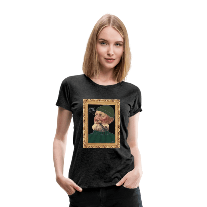 Anker Bådsmand - Premium Dame T-shirt - Dame premium T-shirt - charcoal - Dajlig