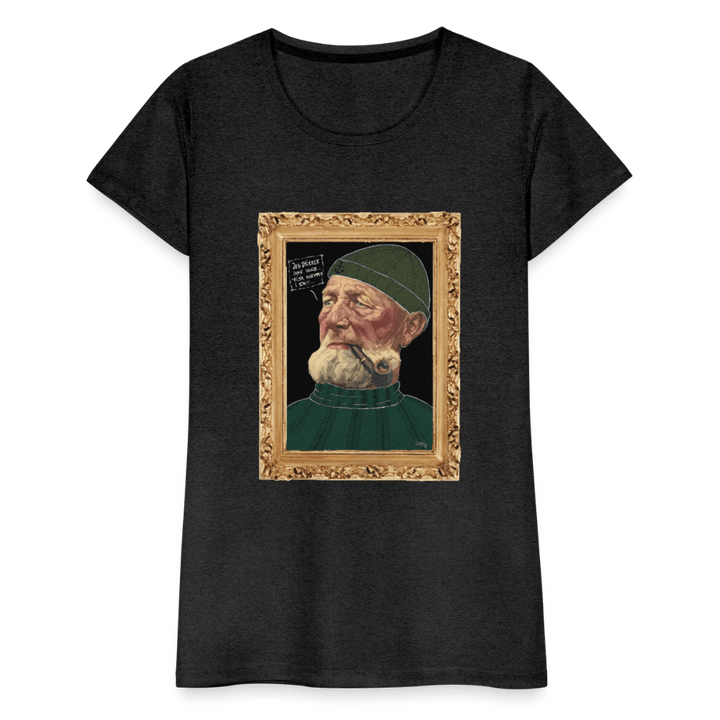 Anker Bådsmand - Premium Dame T-shirt - Dame premium T-shirt - charcoal - Dajlig