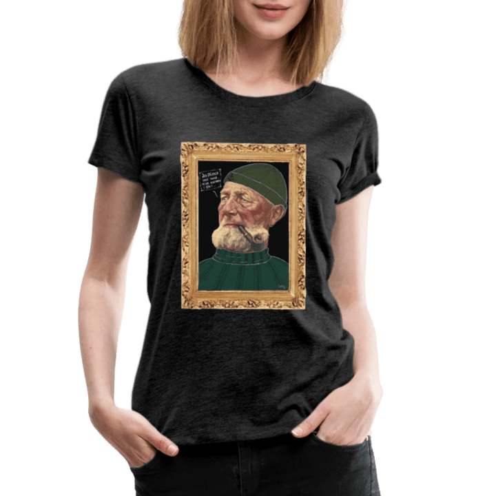 Anker Bådsmand - Premium Dame T-shirt - Dame premium T-shirt - charcoal - Dajlig