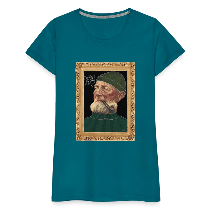 Anker Bådsmand - Premium Dame T-shirt - Dame premium T-shirt - divablå - Dajlig