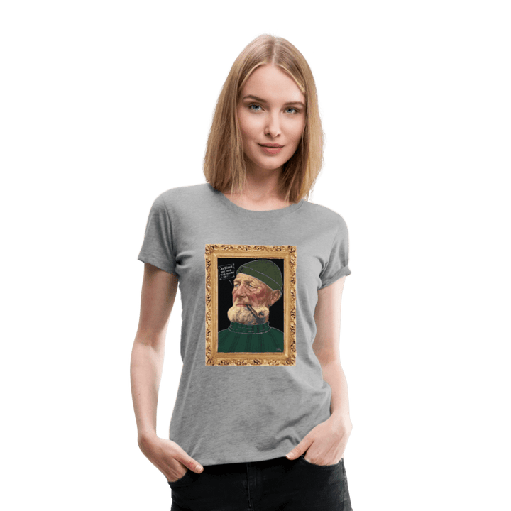 Anker Bådsmand - Premium Dame T-shirt - Dame premium T-shirt - grå meleret - Dajlig