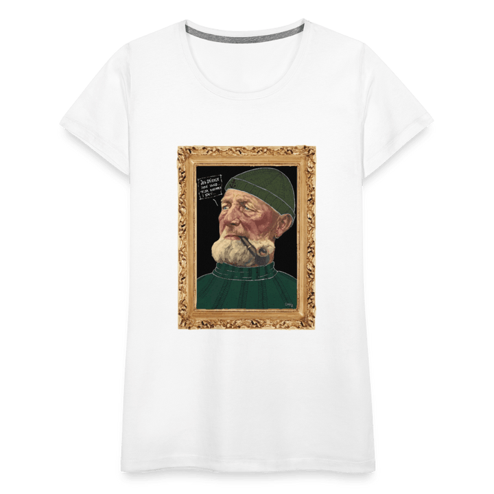 Anker Bådsmand - Premium Dame T-shirt - Dame premium T-shirt - hvid - Dajlig