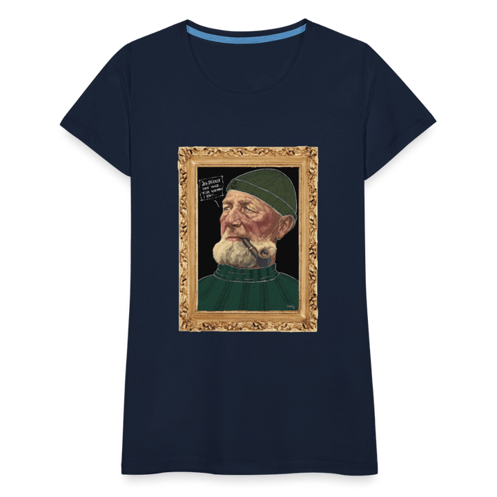Anker Bådsmand - Premium Dame T-shirt - Dame premium T-shirt - marineblå - Dajlig