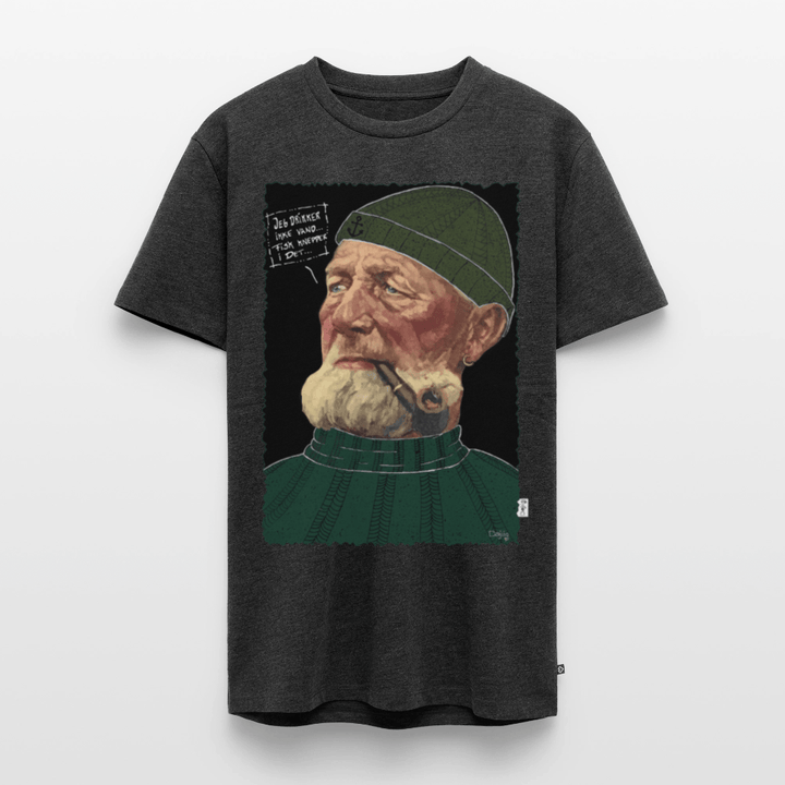 Anker Bådsmand - Premium Herre T-shirt - Herre premium T-shirt - antracit meleret - Dajlig